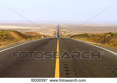 China, Xinjiang, road, perspective View Large Photo Image Stock Photo - China, Xinjiang, road, perspective. Fotosearch