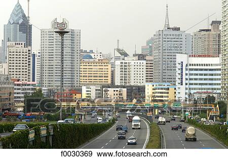 Stock Photo - China, Xinjiang, Urumqi, urban landscape. Fotosearch