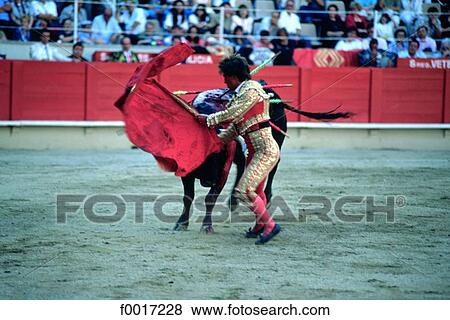 Stock Photo - Spain, Andalusia, Barcelona, bullfight. Fotosearch