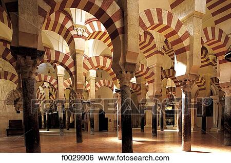 Spain, Andalusia, Cordoba, Great mosque interior View Large Photo Image Stock Photograph - Spain, Andalusia, Cordoba, Great mosque interior. Fotosearch