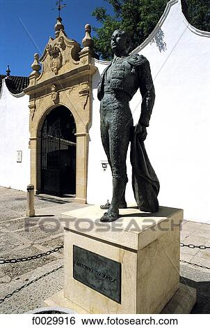 Spain, Andalusia, Ronda, plaza de Toros, monument to Ordonez View Large Photo Image Stock Photograph - Spain, Andalusia, Ronda, plaza de Toros, monument to Ordonez. Fotosearch