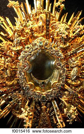 Spain, Andalusia, Seville cathedral, solid gold monstrance View Large Photo Image Stock Photograph - Spain, Andalusia, Seville cathedral, solid gold monstrance. Fotosearch