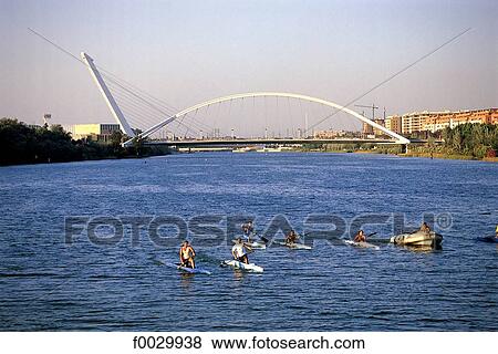Spain, Andalusia, Seville, Guadalquivir River View Large Photo Image Stock Photo - Spain, Andalusia, Seville, Guadalquivir River. Fotosearch