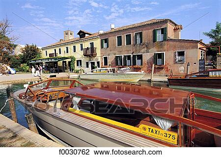 Italie Venise Bateau Taxi Motoscafo Stock Image F Fotosearch