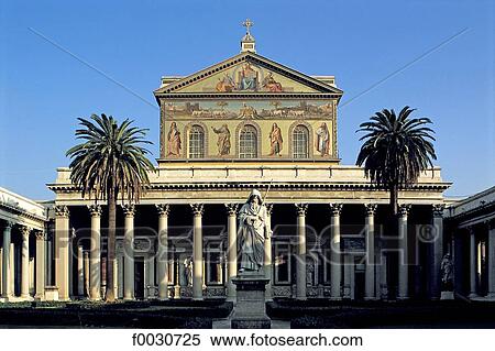 Stock Photography - Italie, Rome, basilique Saint-Paul-Hors-les-Murs. Fotosearch