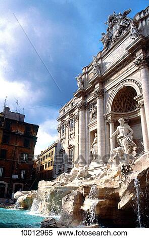 Stock Photography - Italie, Rome, fontaine de Trevi. Fotosearch