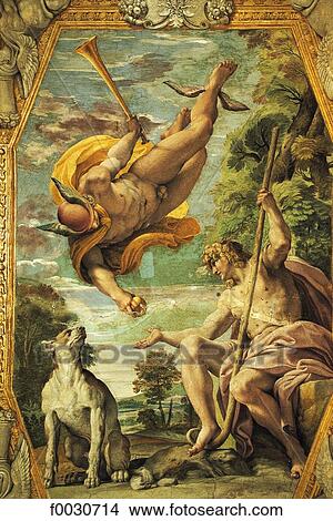 Picture - Italie, Rome, Palazzo Farnese, peinture d'Annibal Carrache. Fotosearch