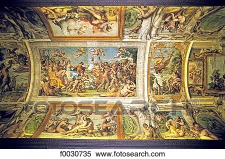 Stock Photography - Italie, Rome, Palazzo Farnese, peintures d'Annibal Carrache. Fotosearch