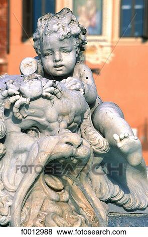 Italie, Rome, Piazza Navona, détail de la fontaine de Neptune View Large Photo Image Stock Photo - Italie, Rome, Piazza Navona, détail de la fontaine de Neptune. Fotosearch