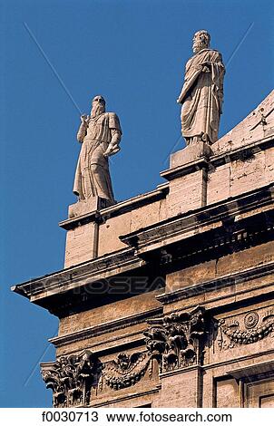 Italie, Rome, église baroque, détail d'architecture View Large Photo Image Stock Image - Italie, Rome, église baroque, détail d'architecture. Fotosearch
