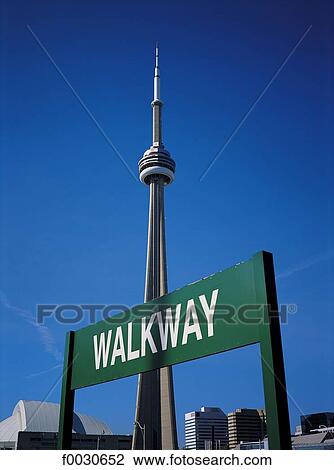 Canada, Ontario, Toronto, CN Tower et panneau signalétique View Large Photo Image Stock Image - Canada, Ontario, Toronto, CN Tower et panneau signalétique. Fotosearch