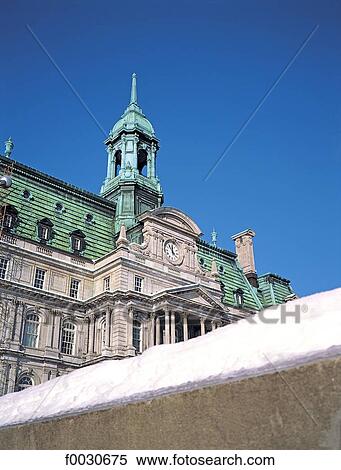 Canada, Québec, Montréal, hôtel de ville View Large Photo Image Stock Photography - Canada, Québec, Montréal, hôtel de ville. Fotosearch