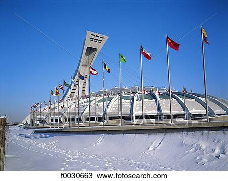 Canada, Québec, Montréal, stade olympique View Large Photo Image Stock Image - Canada, Québec, Montréal, stade olympique. Fotosearch