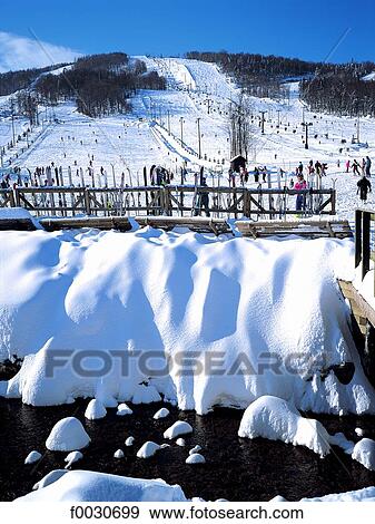 Canada, Québec, Stoneham, station de ski View Large Photo Image Stock Photo - Canada, Québec, Stoneham, station de ski. Fotosearch