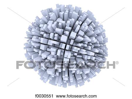 Stock Image - Digital creation: geometry. Fotosearch