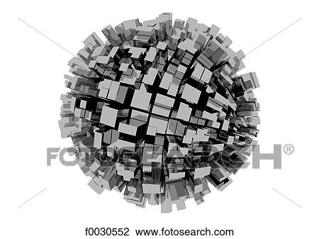 Stock Image - Digital creation: geometry. Fotosearch
