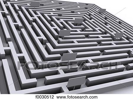 Digital creation: labyrinth View Large Photo Image Stock Image - Digital creation: labyrinth. Fotosearch