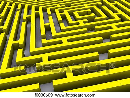 Stock Photo - Digital creation: labyrinth. Fotosearch