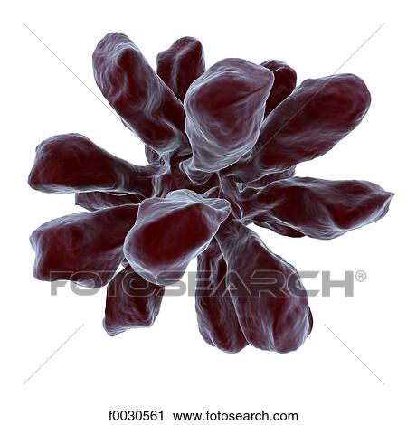 Stock Image - Digital creation: virus. Fotosearch