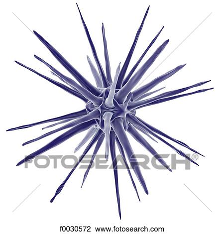 Stock Image - Digital creation: virus. Fotosearch