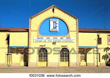 Stock Photograph - Ethiopia, Dire Dawa, railway station. Fotosearch
