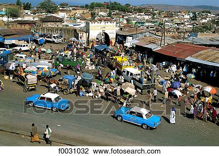 Stock Image - Ethiopia, Harar, general view of the city. Fotosearch