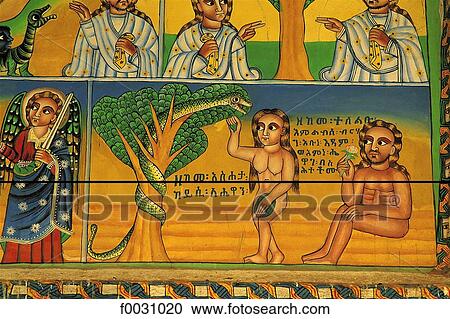 Ethiopia, Tigré region, Arbatu Ensessa, fresco representing Adam and Eve View Large Photo Image Stock Image - Ethiopia, Tigré region, Arbatu Ensessa, fresco representing Adam and Eve. Fotosearch
