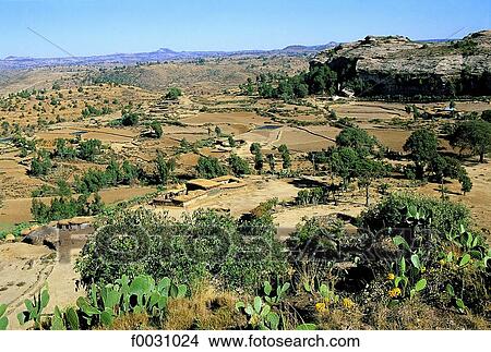 Picture - Ethiopia, Tigré region, landscape near Atsbi. Fotosearch