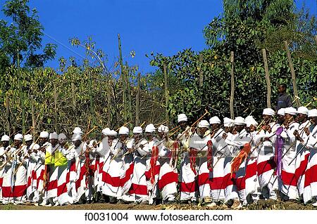 Ethiopia, Wollo region, Lalibela, epiphany celebration "Timkat", ritual dance View Large Photo Image Picture - Ethiopia, Wollo region, Lalibela, epiphany celebration "Timkat", ritual dance. Fotosearch