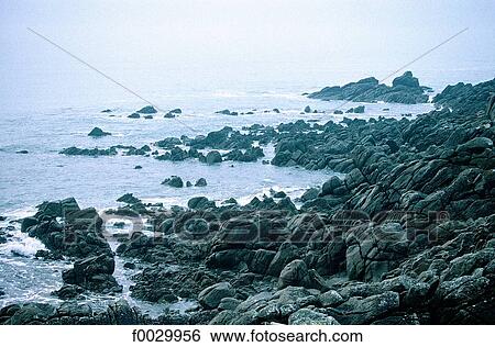 Stock Photograph - France, Brittany, Cape Sizun, granite rocks. Fotosearch