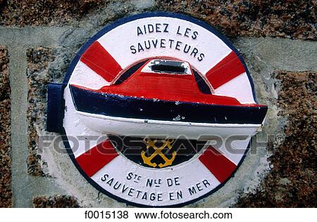 France, Brittany, Concarneau, poor box for life guards View Large Photo Image Stock Photo - France, Brittany, Concarneau, poor box for life guards. Fotosearch
