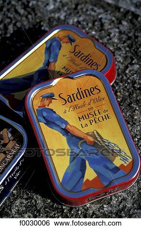 France, Brittany, Concarneau, collector's sardine cans View Large Photo Image Stock Photograph - France, Brittany, Concarneau, collector's sardine cans. Fotosearch