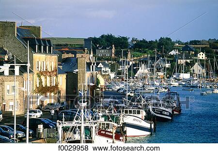 France, Brittany, Pleneuf, fishing port View Large Photo Image Stock Photo - France, Brittany, Pleneuf, fishing port. Fotosearch