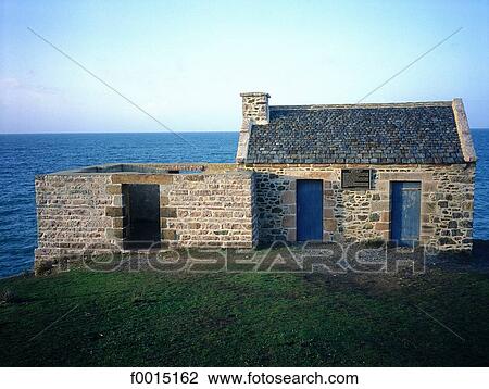 France, Brittany, Pléneuf, former surveillance post of english invasions View Large Photo Image Stock Image - France, Brittany, Pléneuf, former surveillance post of english invasions. Fotosearch