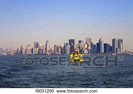 United States, New York, cruise around Manhattan island, taxiboat and urban landscape View Large Photo Image Stock Image - United States, New York, cruise around Manhattan island, taxiboat and urban landscape. Fotosearch