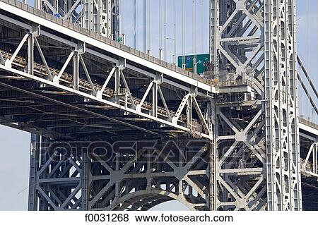United States, New York, Manhattan, George Washington bridge between New York and New Jersey View Large Photo Image Stock Photo - United States, New York, Manhattan, George Washington bridge between New York and New Jersey. Fotosearch