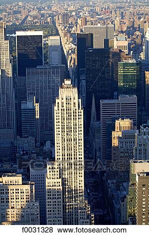 United States, New York, Manhattan, general view from the top of the Empire Stats Building View Large Photo Image Stock Photo - United States, New York, Manhattan, general view from the top of the Empire Stats Building. Fotosearch