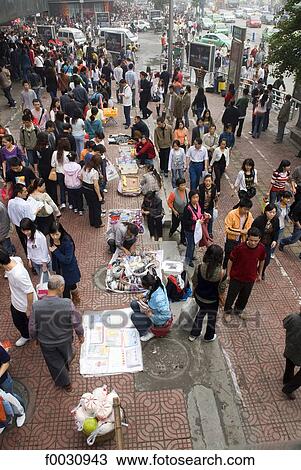 China, Sichuan, Chengdu, downtown, street sellers View Large Photo Image Stock Image - China, Sichuan, Chengdu, downtown, street sellers. Fotosearch
