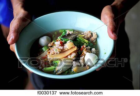 Stock Photo - Thailand, Bangkok, gastronomie, typical soup. Fotosearch