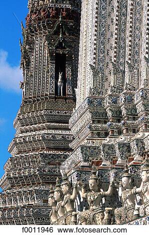 Stock Photograph - Thailand, Bangkok, Wat Arun temple. Fotosearch