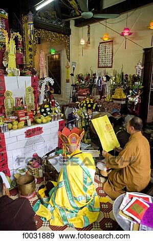 Vietnam, Hanoi, interior of a temple. View Large Photo Image Stock Photo - Vietnam, Hanoi, interior of a temple.. Fotosearch