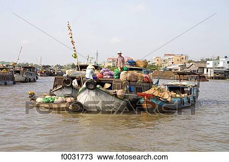Vietnam, Mekong delta. View Large Photo Image Stock Image - Vietnam, Mekong delta.. Fotosearch