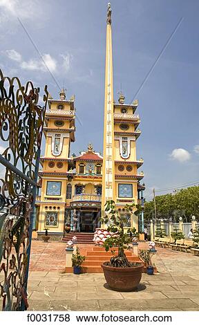 Stock Photo - Vietnam, near Ho Chi Minh city, Cao Dai temple.. Fotosearch