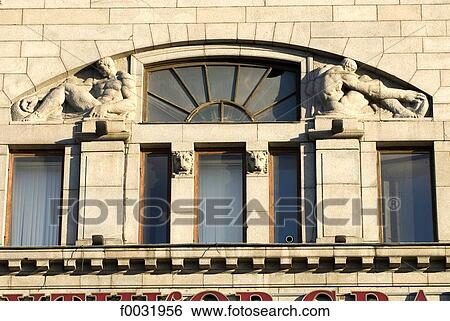 Russia, St Petersburg, Nevsky Prospekt, facade. View Large Photo Image Stock Photograph - Russia, St Petersburg, Nevsky Prospekt, facade.. Fotosearch