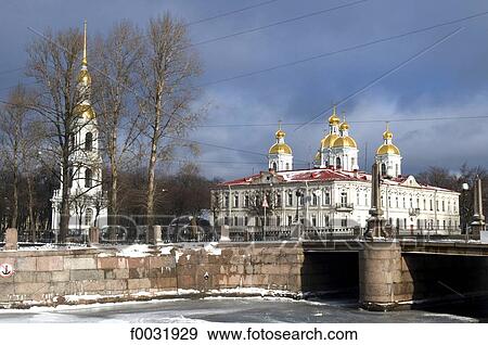 Russia, St Petersburg, Saint Nicolas naval cathedral. View Large Photo Image Stock Photo - Russia, St Petersburg, Saint Nicolas naval cathedral.. Fotosearch