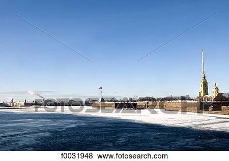 Russia, St Petersburg, Vassilievsky island, the Peter and Paul fortress. View Large Photo Image Stock Photo - Russia, St Petersburg, Vassilievsky island, the Peter and Paul fortress.. Fotosearch