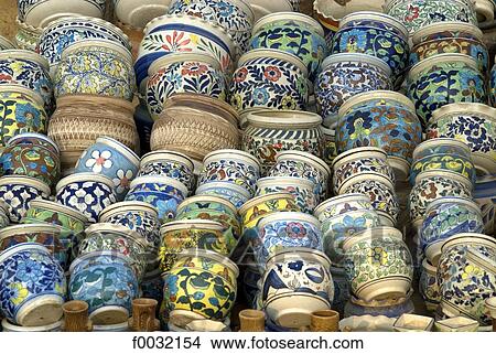Picture - India, near New Delhi, pottery.. Fotosearch