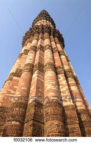 India, near New Delhi, Qutab Minar. View Large Photo Image Stock Photograph - India, near New Delhi, Qutab Minar.. Fotosearch