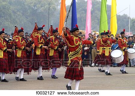 India, New Delhi, military fanfare. View Large Photo Image Stock Photo - India, New Delhi, military fanfare.. Fotosearch