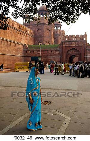 India, New Delhi, red fort. View Large Photo Image Stock Photograph - India, New Delhi, red fort.. Fotosearch